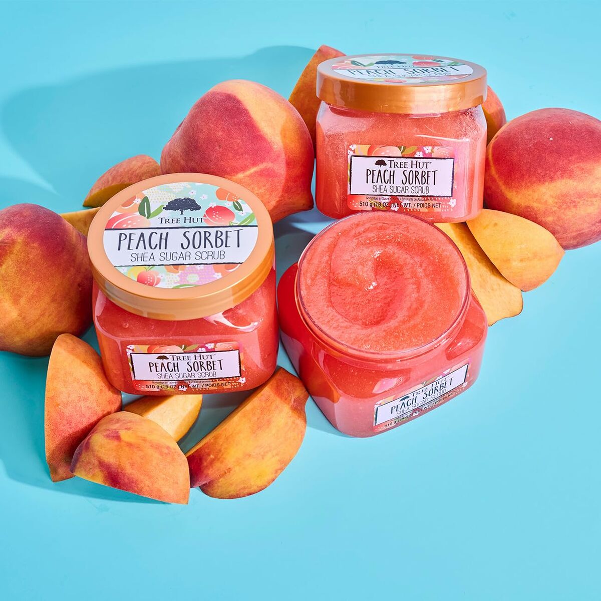 Piling za Telo Tree Hut Peach Sorbet 510 g